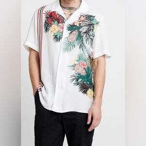 Jaded London Hawaiian Floral Print Men’s Shirt Size XL